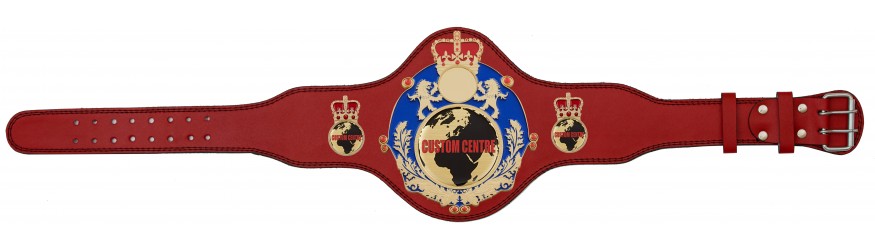 QUEENSBURY PLT LEATHER CUSTOM CHAMPIONSHIP BELT - PLTQUEEN/BLUE/G/CUSTOM - AVAILABLE IN 4 COLOURS QUEENSBURY PLT LEATHER CUSTOM CHAMPIONSHIP BELT - PLTQUEEN/BLUE/G/CUSTOM - AVAILABLE IN 4 COLOURS